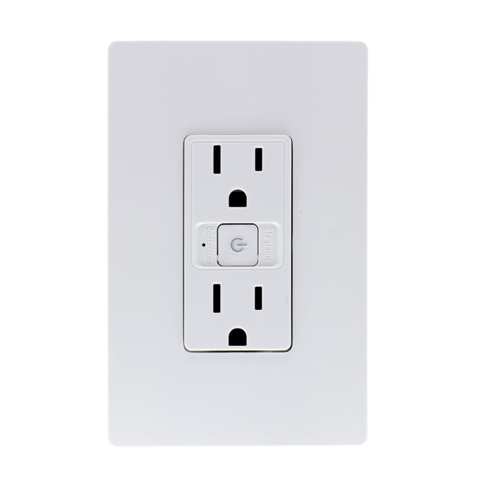 Legrand WWRR15WHCCV2 Smart Outlet - Wi-Fi, White