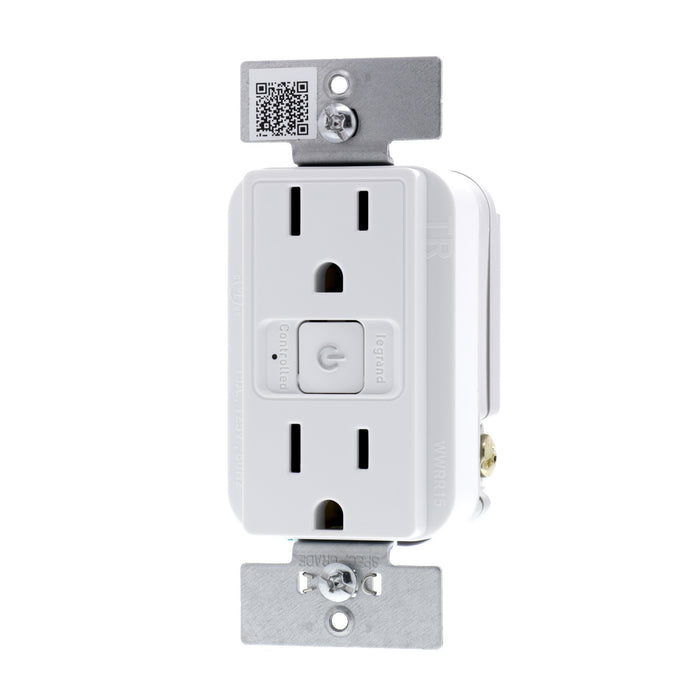 Legrand WWRR15WHCCV2 Smart Outlet - Wi-Fi, White
