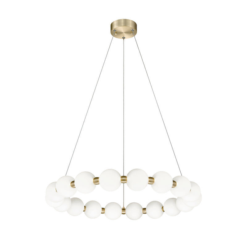 Matteo Lighting C83425OG LED Chandelier, Oxidized Gold