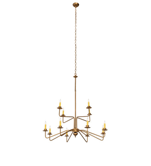Meyda Tiffany 220461 LED Chandelier, Gold Metallic