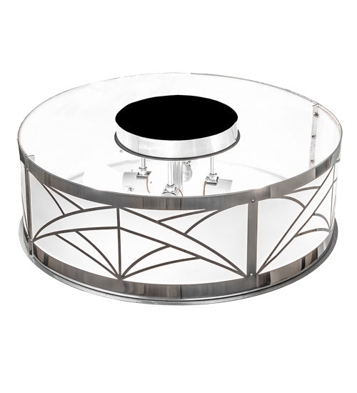 Meyda Tiffany 226779 LED Flushmount, Polished Aluminum