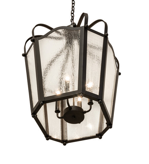 Meyda Tiffany 228423 Four Light Pendant, Oil Rubbed Bronze