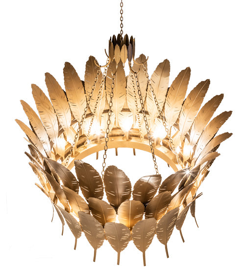 Meyda Tiffany 234417 12 Light Chandelier, Gold Metallic