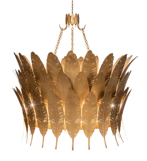 Meyda Tiffany 234417 12 Light Chandelier, Gold Metallic