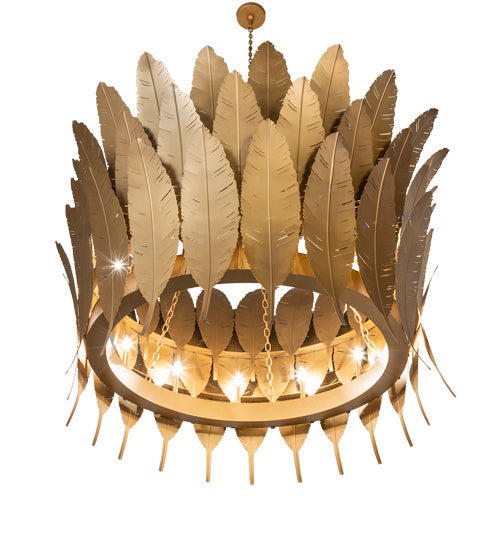 Meyda Tiffany 234417 12 Light Chandelier, Gold Metallic