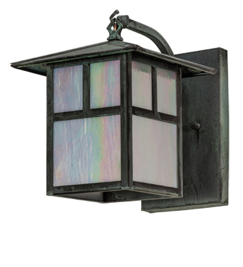 Meyda Tiffany 235141 One Light Wall Sconce, Craftsman Verdigris On Copper