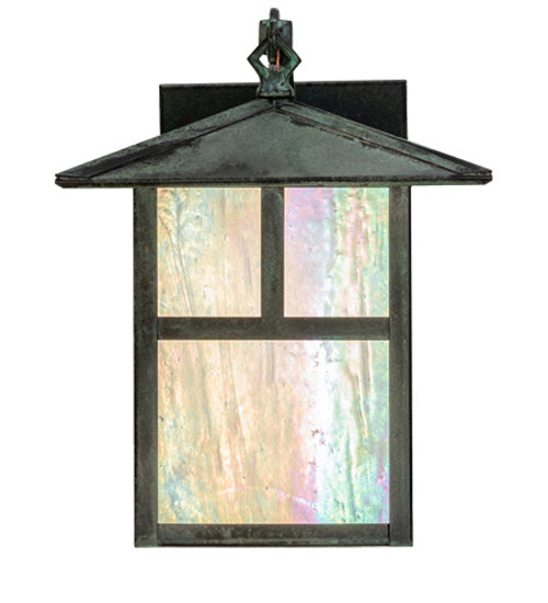 Meyda Tiffany 235141 One Light Wall Sconce, Craftsman Verdigris On Copper
