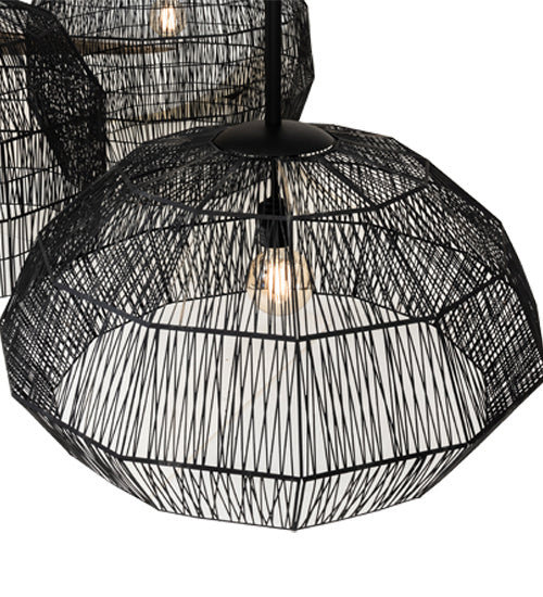 Meyda Tiffany 235454 LED Chandelier, Textured Black