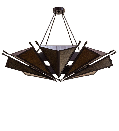 Meyda Tiffany 235570 Nine Light Chandelier, Distressed Rust