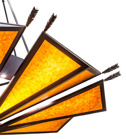 Meyda Tiffany 235570 Nine Light Chandelier, Distressed Rust
