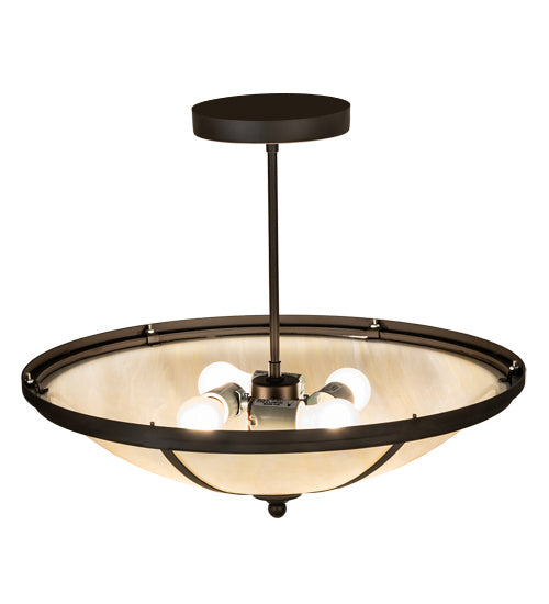 Meyda Tiffany 236171 Four Light Semi-Flushmount, Oil Rubbed Bronze