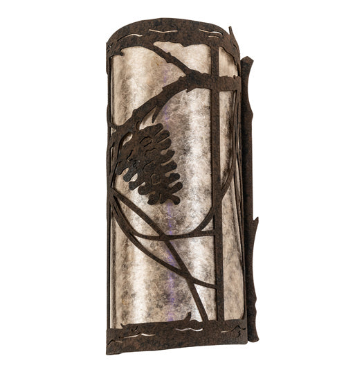 Meyda Tiffany 237165 Two Light Wall Sconce, Distressed Chestnut