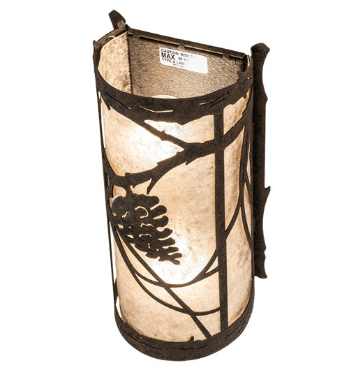 Meyda Tiffany 237165 Two Light Wall Sconce, Distressed Chestnut