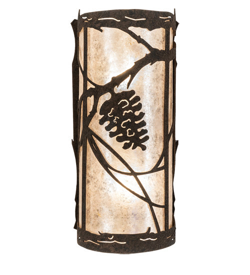 Meyda Tiffany 237165 Two Light Wall Sconce, Distressed Chestnut