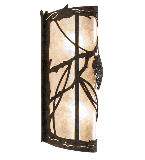 Meyda Tiffany 237165 Two Light Wall Sconce, Distressed Chestnut