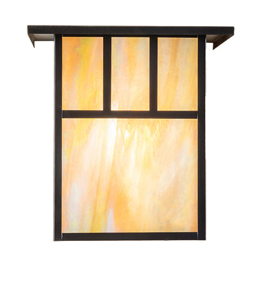 Meyda Tiffany 237258 One Light Wall Sconce, Craftsman Brown