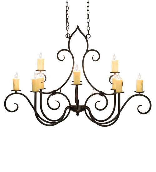 Meyda Tiffany 237296 Ten Light Chandelier, Oil Rubbed Bronze