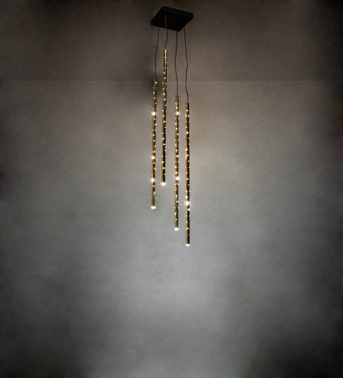 Meyda Tiffany 237504 Four Light Pendant, Oil Rubbed Bronze