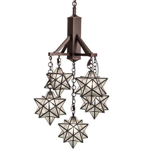 Meyda Tiffany 237620 Five Light Chandelier, Mahogany Bronze