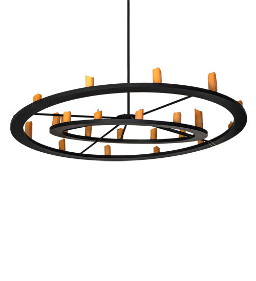 Meyda Tiffany 237793 24 Light Chandelier, Solar Black