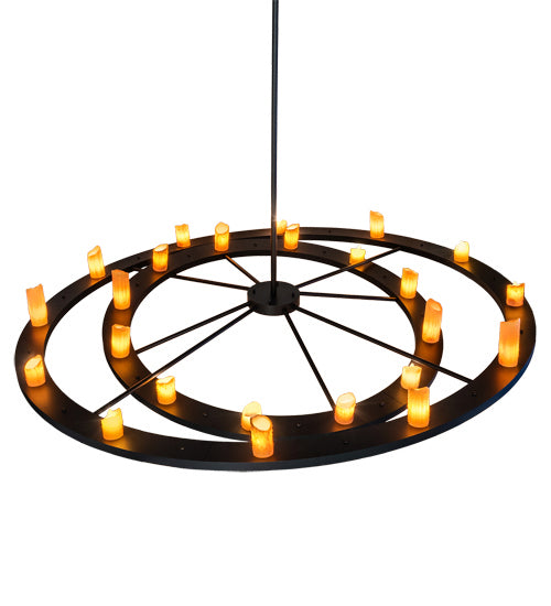 Meyda Tiffany 237793 24 Light Chandelier, Solar Black