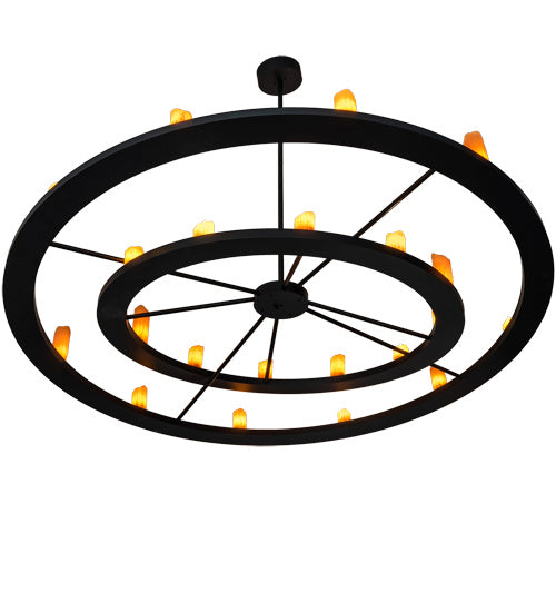 Meyda Tiffany 237793 24 Light Chandelier, Solar Black
