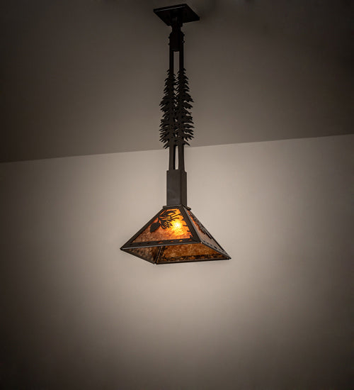 Meyda Tiffany 238020 One Light Pendant, Timeless Bronze