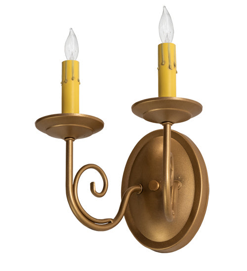Meyda Tiffany 238069 LED Wall Sconce, Gold Metallic