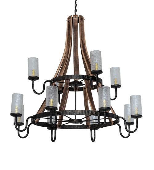Meyda Tiffany 238765 12 Light Chandelier, Golden Bronze