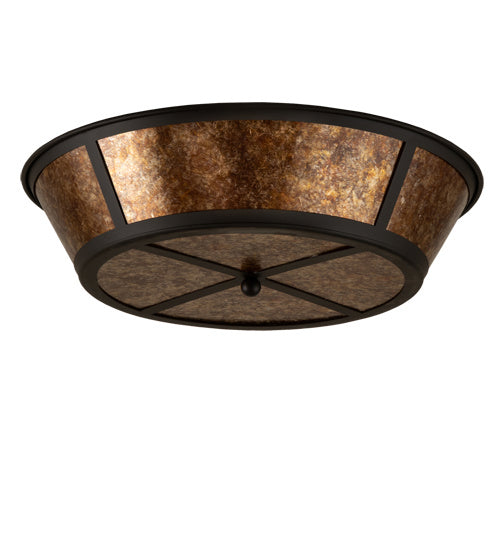 Meyda Tiffany 238879 Four Light Flushmount, Oil Rubbed Bronze