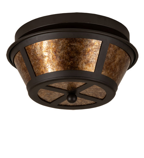 Meyda Tiffany 238880 Two Light Flushmount, Oil Rubbed Bronze