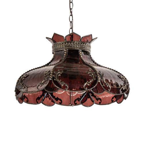 Meyda Tiffany 240481 Two Light Pendant, Craftsman Brown