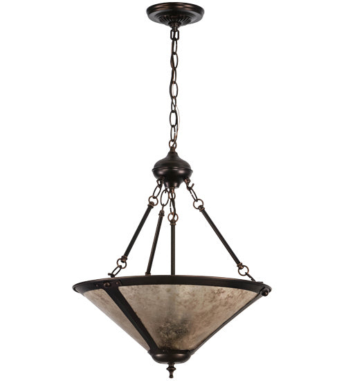 Meyda Tiffany 240708 Three Light Pendant, Mahogany Bronze