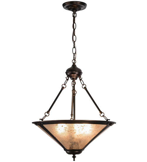 Meyda Tiffany 240708 Three Light Pendant, Mahogany Bronze