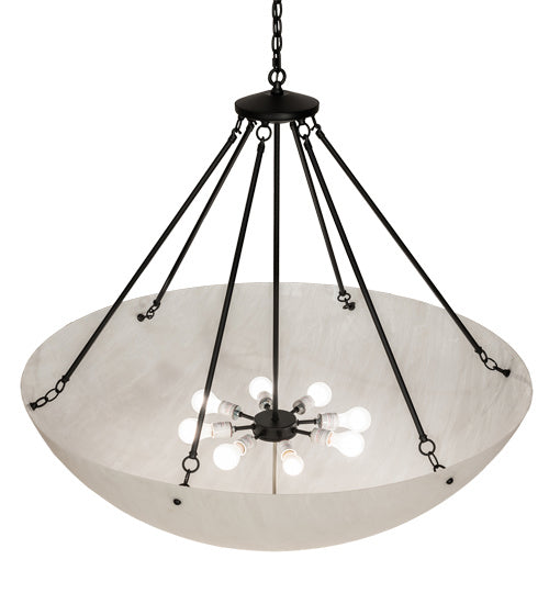 Meyda Tiffany 241184 Eight Light Pendant, Textured Black