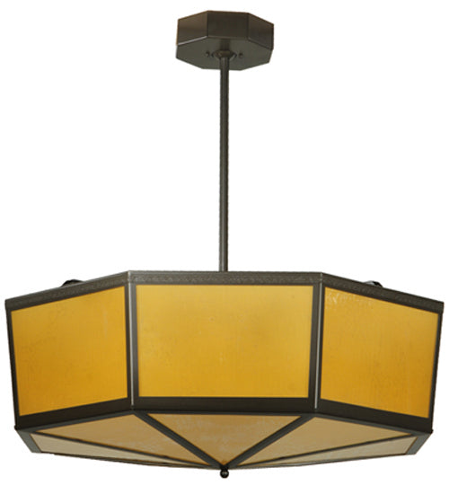 Meyda Tiffany 241396 LED Semi-Flushmount, Timeless Bronze