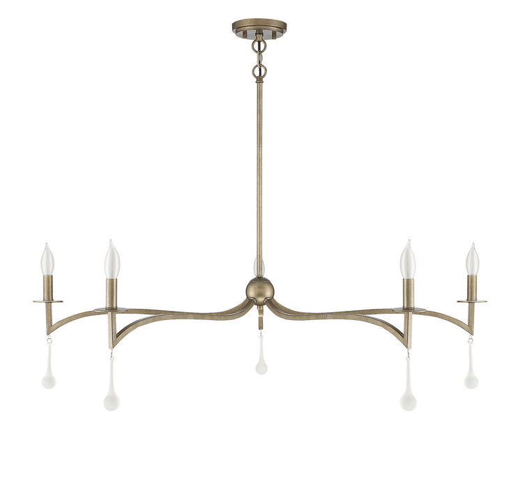 Savoy House 1-1099-5-182 Five Light Chandelier, Chelsea Gold
