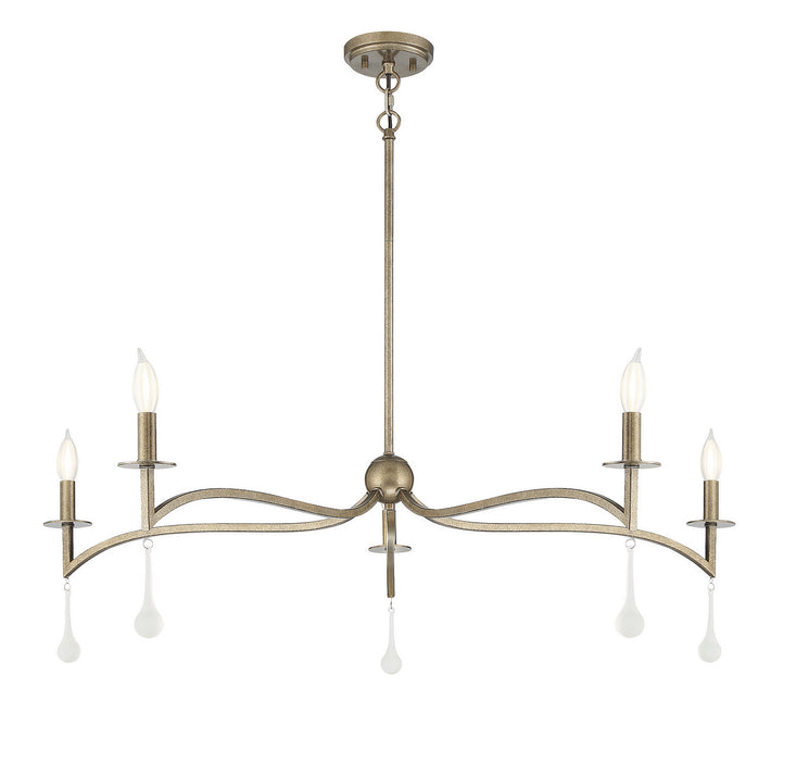 Savoy House 1-1099-5-182 Five Light Chandelier, Chelsea Gold
