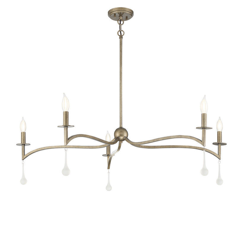 Savoy House 1-1099-5-182 Five Light Chandelier, Chelsea Gold