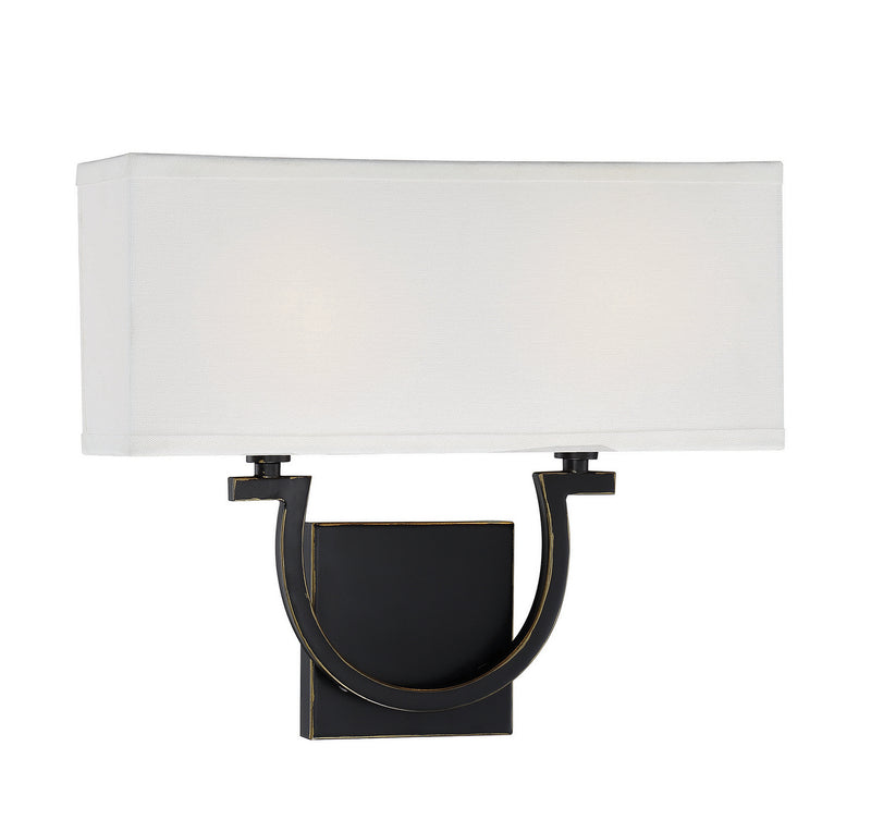 Savoy House 9-998-2-44 Two Light Wall Sconce, Classic Bronze