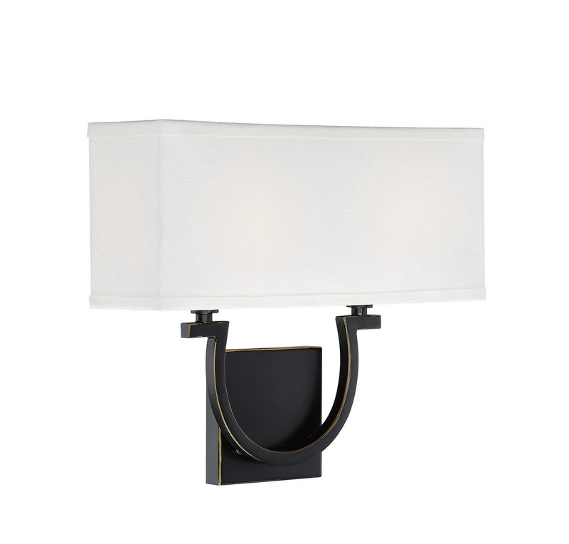 Savoy House 9-998-2-44 Two Light Wall Sconce, Classic Bronze