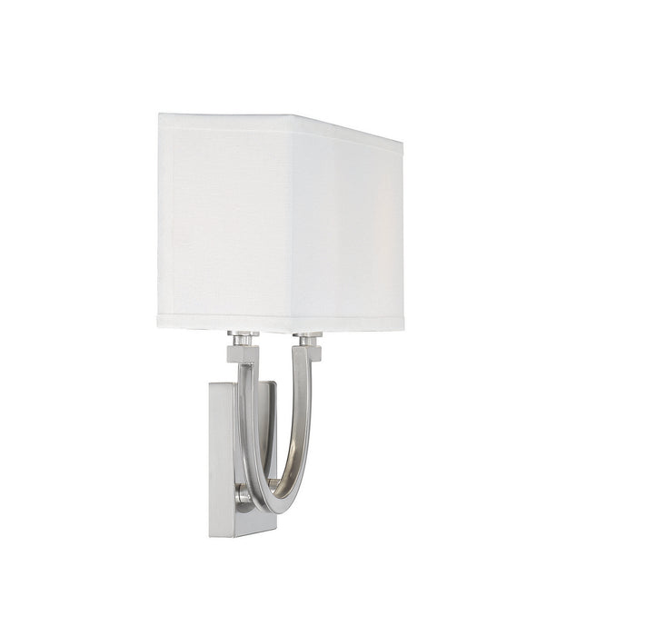 Savoy House 9-998-2-SN Two Light Wall Sconce, Satin Nickel