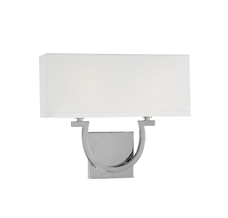Savoy House 9-998-2-109 Two Light Wall Sconce, Polished Nickel