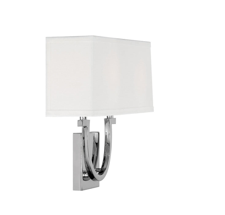 Savoy House 9-998-2-109 Two Light Wall Sconce, Polished Nickel