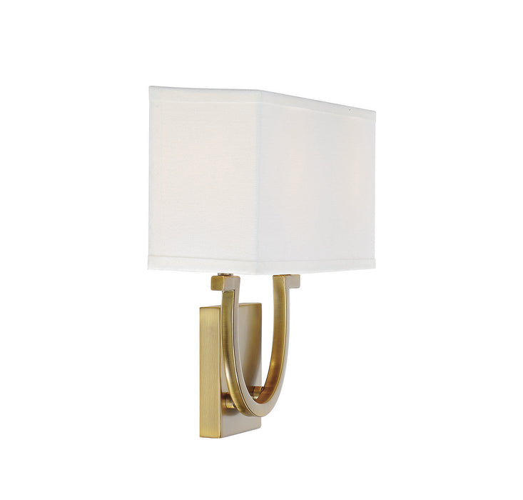 Savoy House 9-998-2-322 Two Light Wall Sconce, Warm Brass