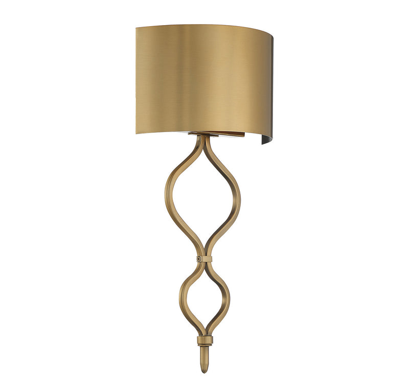 Savoy House 9-6520-1-322 LED Wall Sconce, Warm Brass