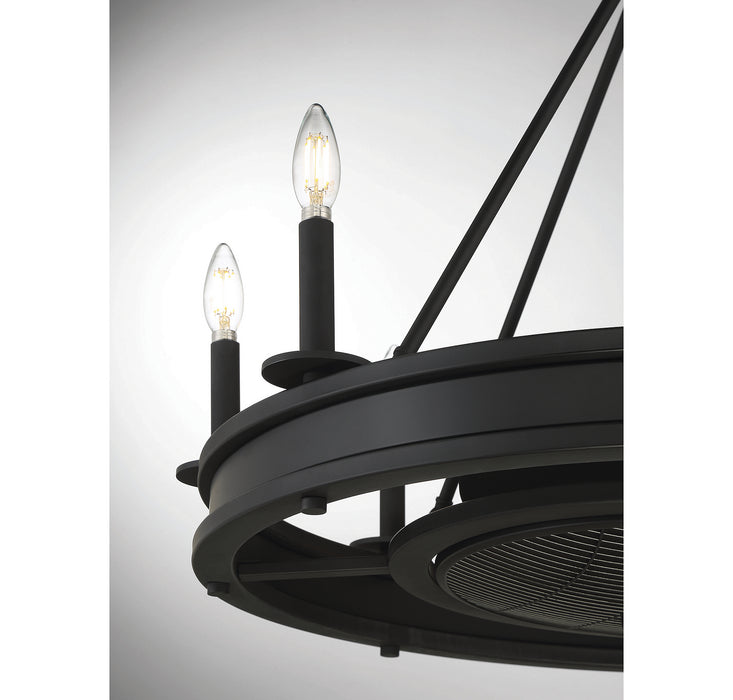 Savoy House 39-FD-124-89 Eight Light Fan D'lier, Matte Black
