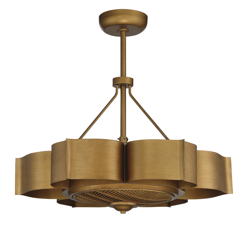 Savoy House 39-FD-125-54 Six Light Fan D'lier, Gold Patina