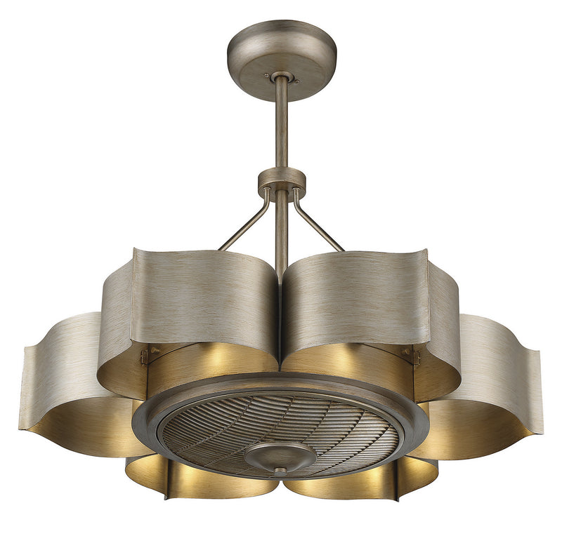 Savoy House 39-FD-125-53 Six Light Fan D'lier, Silver Patina