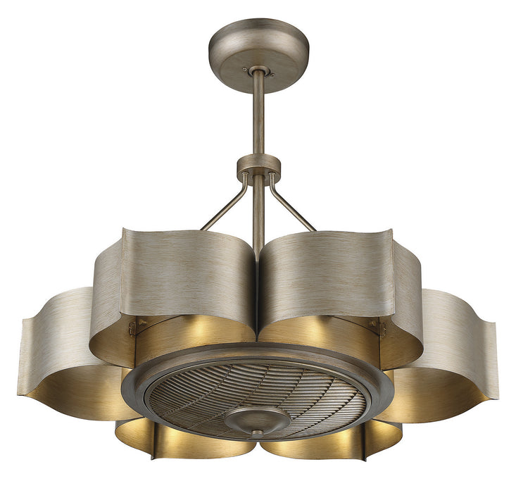 Savoy House 39-FD-125-53 Six Light Fan D'lier, Silver Patina